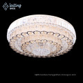 Large size flush mounted low ceiling chandelier light crystal-58516